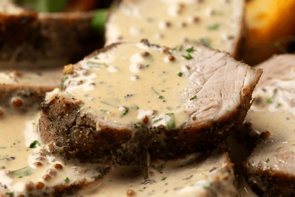 Creamy Peppered Pork Tenderloin
