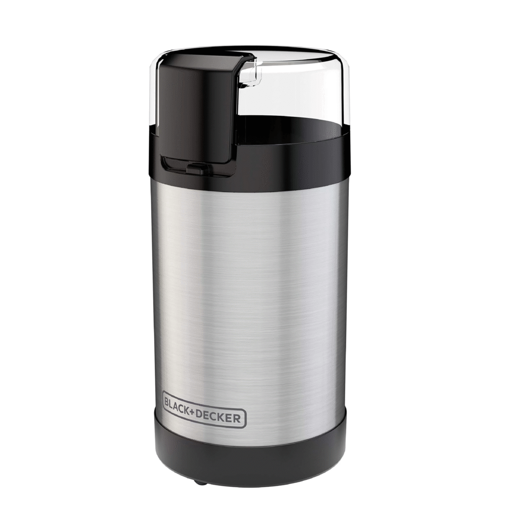 BLACK+DECKER One Touch Coffee Grinder ready to use