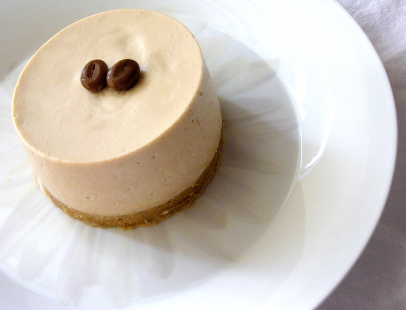 Instant Pot Vanilla Cheesecake in a dish ready to eat.