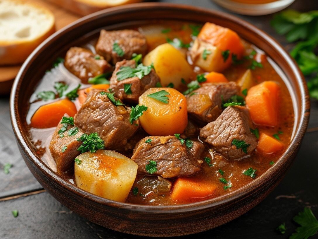 Hearty Vegetable Stew in a Bowl